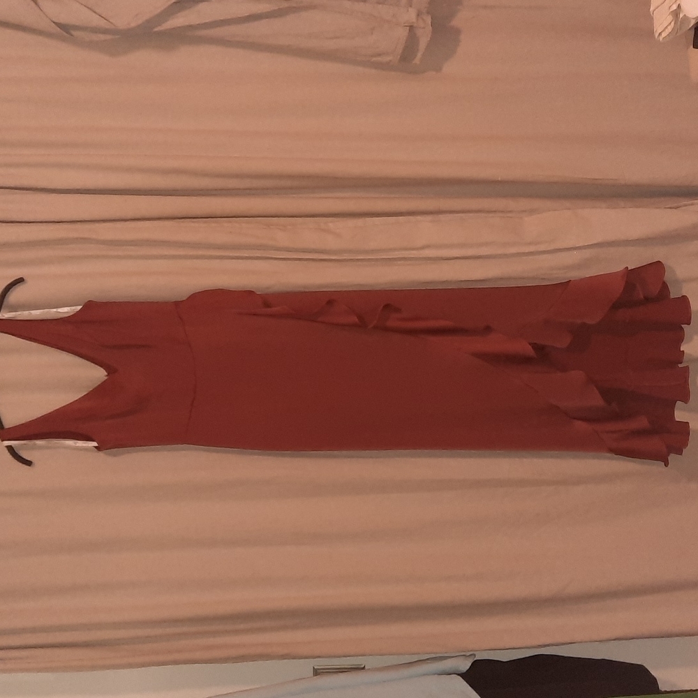 Cinnamon, David's bridal bridesmaid dress, size 6